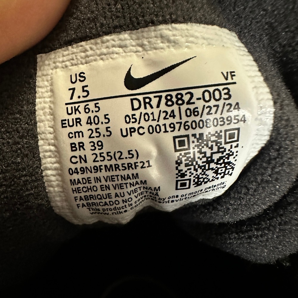 Nike Court Vision Mid Winter Women 9 Dark Smoke Grey Rugged NEW DR7882-003 - Picture 8 of 8